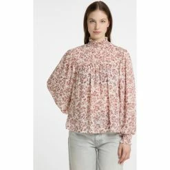 Dreimaster Bluse mit Blütenprint 37324865 bridgeport for Tops / Blouses Couleur Blanc -Boutique en ligne Dreimaster 23867563 500 B