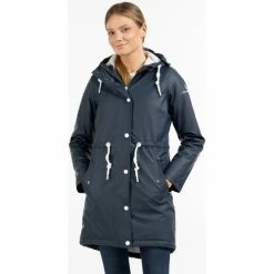 Dreimaster Regenmantel mit Wattierung 35023141 drymaster for Manteaux Couleur Bleu -Boutique en ligne Dreimaster 23875876 500 C