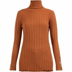 Dreimaster Strick Rollkragenpullover 39725039 iridia for Pulls & Gilets Couleur Marron