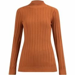 Dreimaster Strick Pullover Turtleneck 39725041 iridia for Pulls & Gilets Couleur Marron