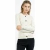 Dreimaster Strickjacke mit Knöpfen 39725042 iridia for Pulls & Gilets Couleur Beige