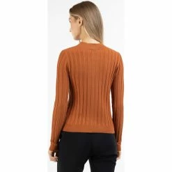 Dreimaster Strickjacke mit Knöpfen 39725042 iridia for Pulls & Gilets Couleur Marron -Boutique en ligne Dreimaster 23906125 500 C