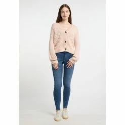 Dreimaster Strickjacke mit Knöpfen 39425057 imane for Pulls & Gilets Couleur Rose -Boutique en ligne Dreimaster 23979671 500 C