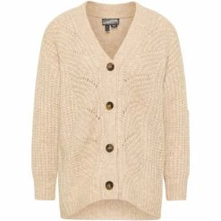 Dreimaster Strickjacke mit Knöpfen 39425059 imane for Pulls & Gilets Couleur Beige