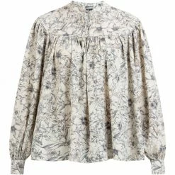 Dreimaster Blouse à manches longues 37324994 bridgeport for Tops / Blouses Couleur Beige