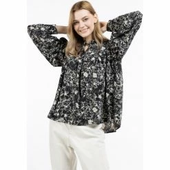 Dreimaster Blouse à manches longues 37324994 bridgeport for Tops / Blouses Couleur Multicolore -Boutique en ligne Dreimaster 24006826 500 C