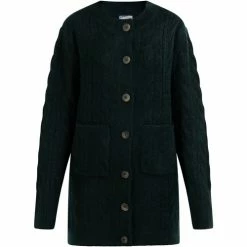 Dreimaster Strickjacke mit Knöpfen 39425097 zitha for Pulls & Gilets Couleur Vert