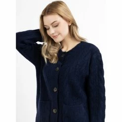 Dreimaster Strickjacke mit Knöpfen 39425097 zitha for Pulls & Gilets Couleur Bleu -Boutique en ligne Dreimaster 24006837 500 C