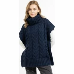 Dreimaster Gilet tricoté 39426021 eyota for Vestes Couleur Bleu -Boutique en ligne Dreimaster 24006857 500 C