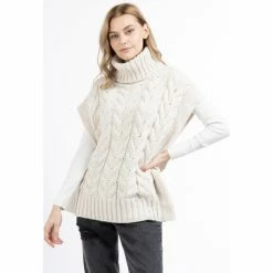 Dreimaster Gilet tricoté 39426021 eyota for Vestes Couleur Blanc -Boutique en ligne Dreimaster 24006859 500 C