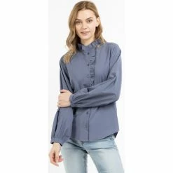 Dreimaster Blouse à manches longues 37324859 teylon for T-shirts & Polos Couleur Gris -Boutique en ligne Dreimaster 24021549 500 C