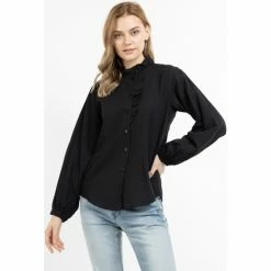 Dreimaster Blouse à manches longues 37324859 teylon for T-shirts & Polos Couleur Noir -Boutique en ligne Dreimaster 24021550 500 C