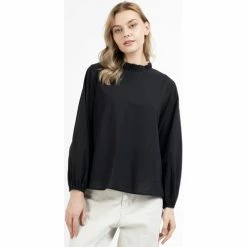 Dreimaster Blouse à manches longues 37324861 teylon for T-shirts & Polos Couleur Noir -Boutique en ligne Dreimaster 24021554 500 C
