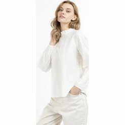 Dreimaster Blouse à manches longues 37324861 teylon for T-shirts & Polos Couleur Blanc -Boutique en ligne Dreimaster 24021555 500 C