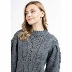 Dreimaster Chandail tricoté 39426026 naemi for Pulls & Gilets Couleur Gris -Boutique en ligne Dreimaster 24021576 500 C