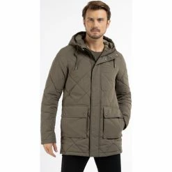 Dreimaster Übergangsjacke mit leichter Wattierung 37523632 teylon for Manteaux Couleur Vert -Boutique en ligne Dreimaster 24082322 500 C