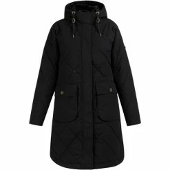 Dreimaster Baumwollmantel mit leichter Wattierung 37023638 teylon for Manteaux Couleur Noir