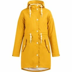 Dreimaster Regenmantel mit Webpelzfutter 35023139 drymaster for Manteaux Couleur Jaune