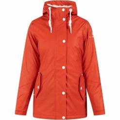 Dreimaster Regenjacke mit Webpelzfutter in Teddyoptik 35023143 for Vestes Couleur Rouge