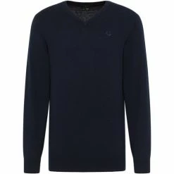 Dreimaster Pull basique en tricot fin 31824904 markani for Pulls & Gilets Couleur Bleu