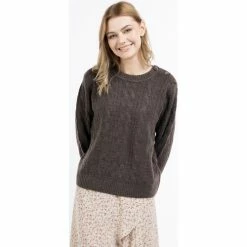 Dreimaster Chandail tricoté 39425098 zitha for Pulls & Gilets Couleur Marron -Boutique en ligne Dreimaster 24082407 500 C