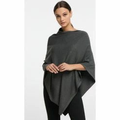 Dreimaster Poncho en tricot 39725033 iridia for Vestes Couleur Gris -Boutique en ligne Dreimaster 24082408 500 C