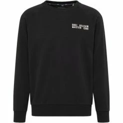 Dreimaster Sweatshirt mit Rundhals 35624009 bridgeport for Sweats & Polaires Couleur Noir