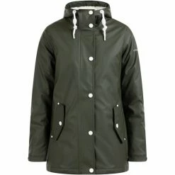 Dreimaster Regenjacke mit Webpelzfutter 35023138 drymaster for Vestes Couleur Vert