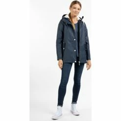 Dreimaster Regenjacke mit Webpelzfutter 35023138 drymaster for Vestes Couleur Bleu -Boutique en ligne Dreimaster 24089784 500 C
