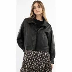 Dreimaster Veste en cuir 37026218 incus for Vestes Couleur Noir -Boutique en ligne Dreimaster 24243561 500 C