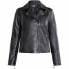 Dreimaster Veste en cuir style motard 37026224 incus for Vestes Couleur Noir -Boutique en ligne Dreimaster 24243564 500 A