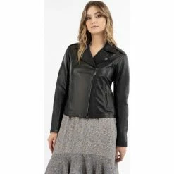 Dreimaster Veste en cuir style motard 37026224 incus for Vestes Couleur Noir 7 Dreimaster Veste en cuir style motard 37026224 incus for Vestes Couleur Noir -Boutique en ligne Dreimaster 24243564 500 C