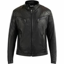 Dreimaster Veste en cuir 37026228 incus for Vestes Couleur Noir