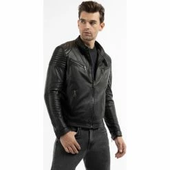 Dreimaster Veste en cuir 37026228 incus for Vestes Couleur Noir -Boutique en ligne Dreimaster 24263788 500 C