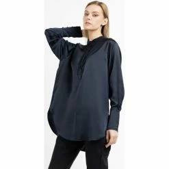 Dreimaster Blouse à manches longues 31224890 casnagie for T-shirts & Polos Couleur Bleu -Boutique en ligne Dreimaster 24280302 500 C