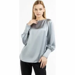 Dreimaster Blouse à manches longues 31224891 casnagie for T-shirts & Polos Couleur Gris -Boutique en ligne Dreimaster 24280305 500 C