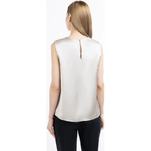 Dreimaster Blouse manches courtes 31324892 casnagie for Tops / Blouses Couleur Beige 4 Dreimaster Blouse manches courtes 31324892 casnagie for Tops / Blouses Couleur Beige – Image 2