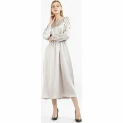 Dreimaster Robe midi 31424888 casnagie for Robes Couleur Beige -Boutique en ligne Dreimaster 24280315 500 C