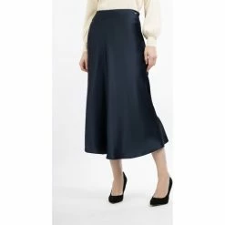 Dreimaster jupe midi 31424889 casnagie for Jupes Couleur Bleu -Boutique en ligne Dreimaster 24280321 500 C