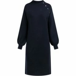 Dreimaster Strick Langarmkleid midi 39725047 markani for Robes Couleur Marine