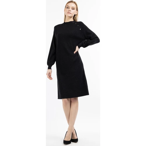 Dreimaster Strick Langarmkleid midi 39725047 markani for Robes Couleur Noir 4 Dreimaster Strick Langarmkleid midi 39725047 markani for Robes Couleur Noir – Image 2